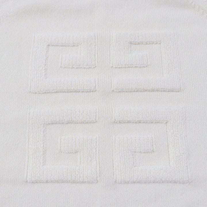 Excellent GIVENCHY knit 4G Logo Long Sleeve Ivory cashmere Women M BW908N4ZEQ