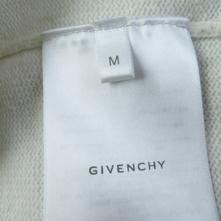 Excellent GIVENCHY knit 4G Logo Long Sleeve Ivory cashmere Women M BW908N4ZEQ