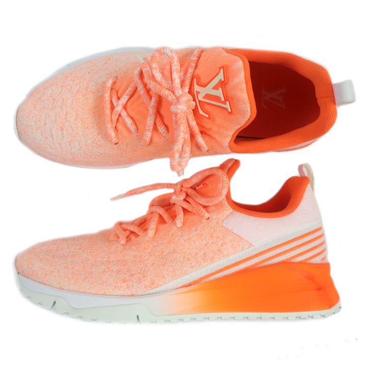 Discounted Excellent LOUIS VUITTON Low cut sneakers VNR line LV logo running shoes