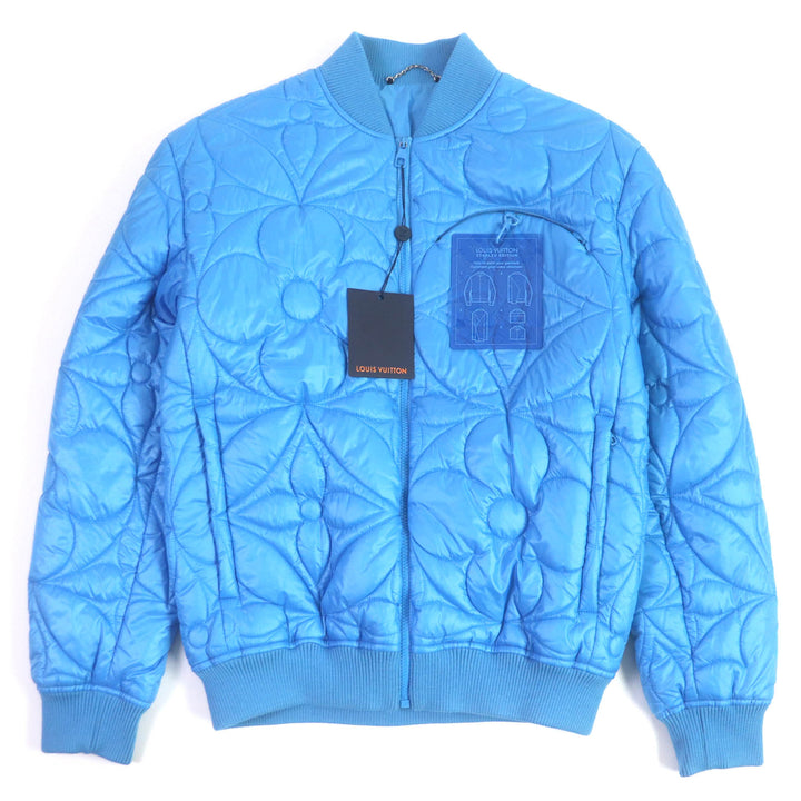 Pristine LOUIS VUITTON Blouson LV Staples Edition Monogram Flower Quilted 46