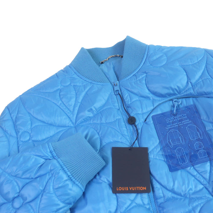 Pristine LOUIS VUITTON Blouson LV Staples Edition Monogram Flower Quilted 46