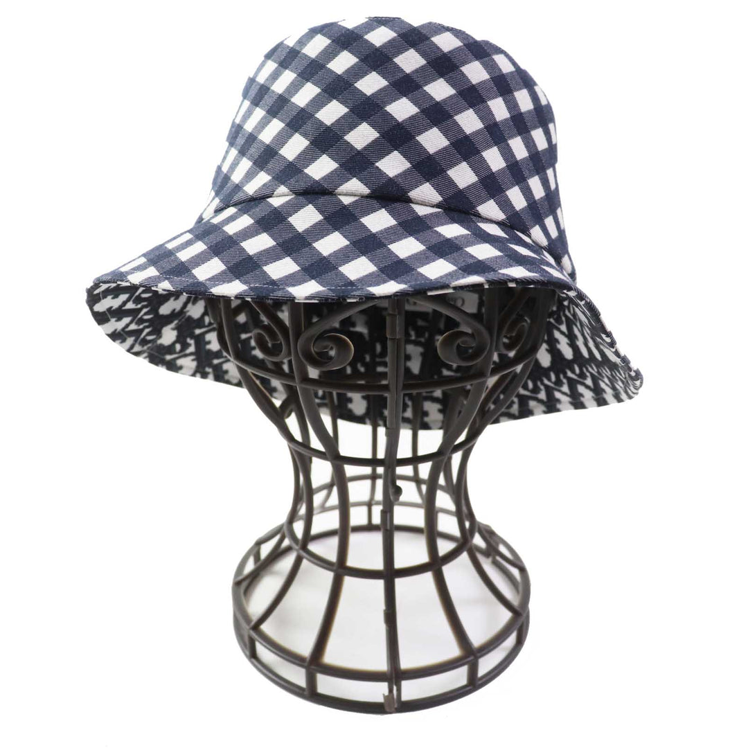 Excellent Christian Dior hat D-LITTLE Oblique reversible 57 22VIC923I130