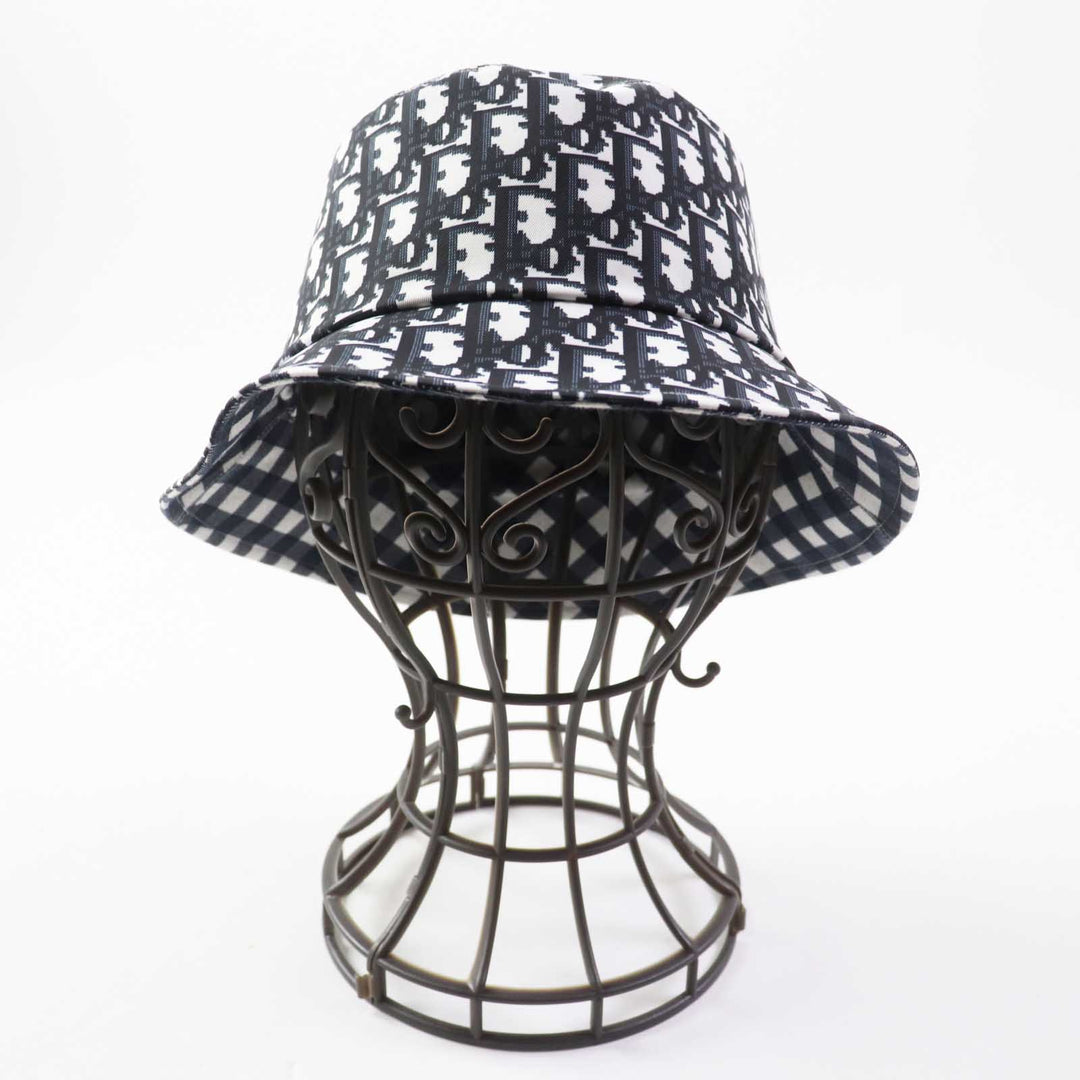 Excellent Christian Dior hat D-LITTLE Oblique reversible 57 22VIC923I130