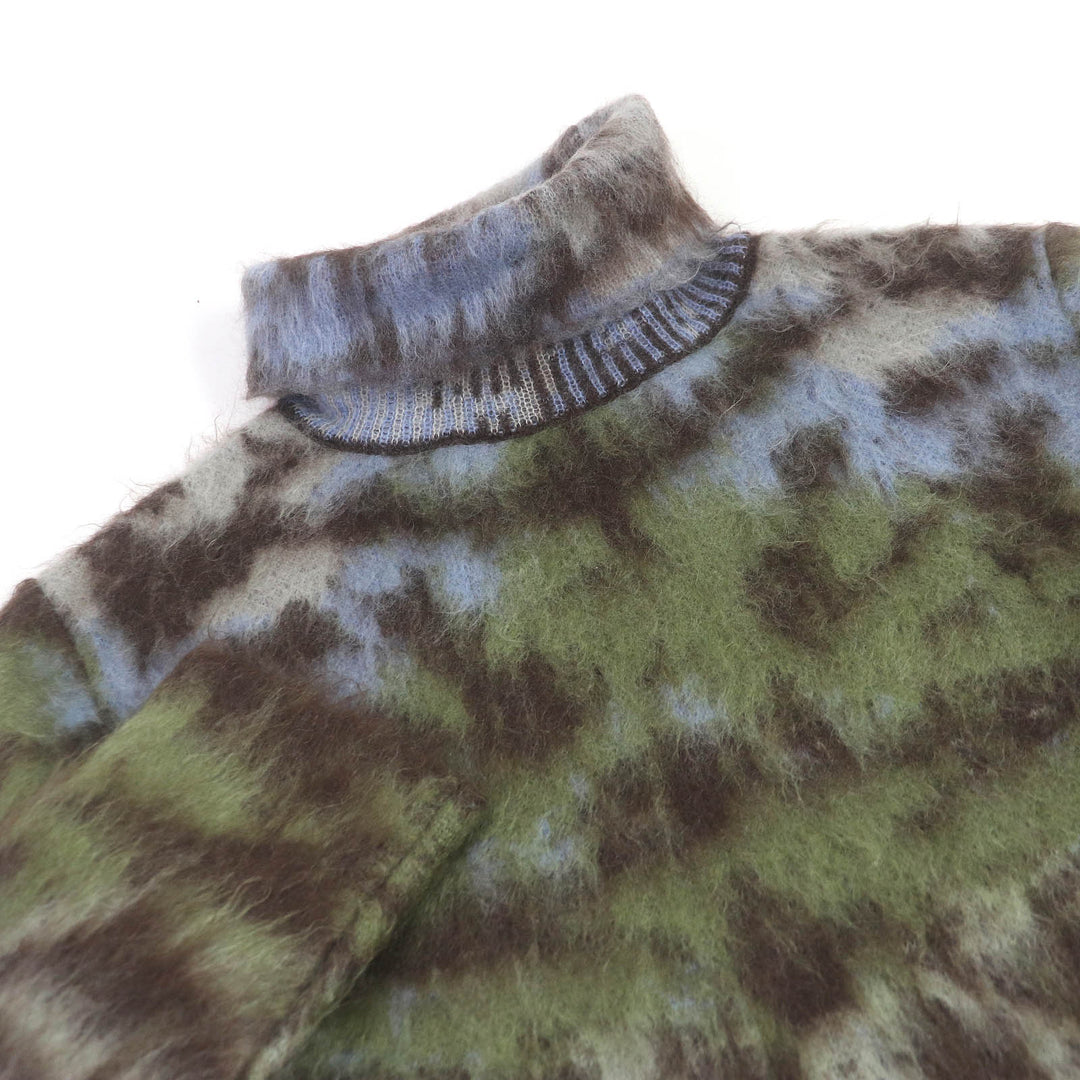 Excellent LOUIS VUITTON sweater LV Circle Logo Metal All-over Print Knit mohair mens M