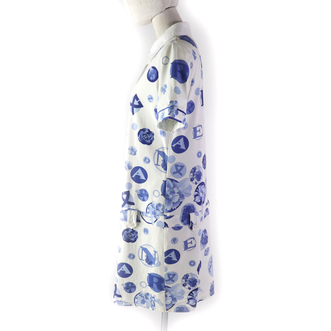Excellent LEONARD SPORT one piece Floral short sleeve shirt with logo buttons