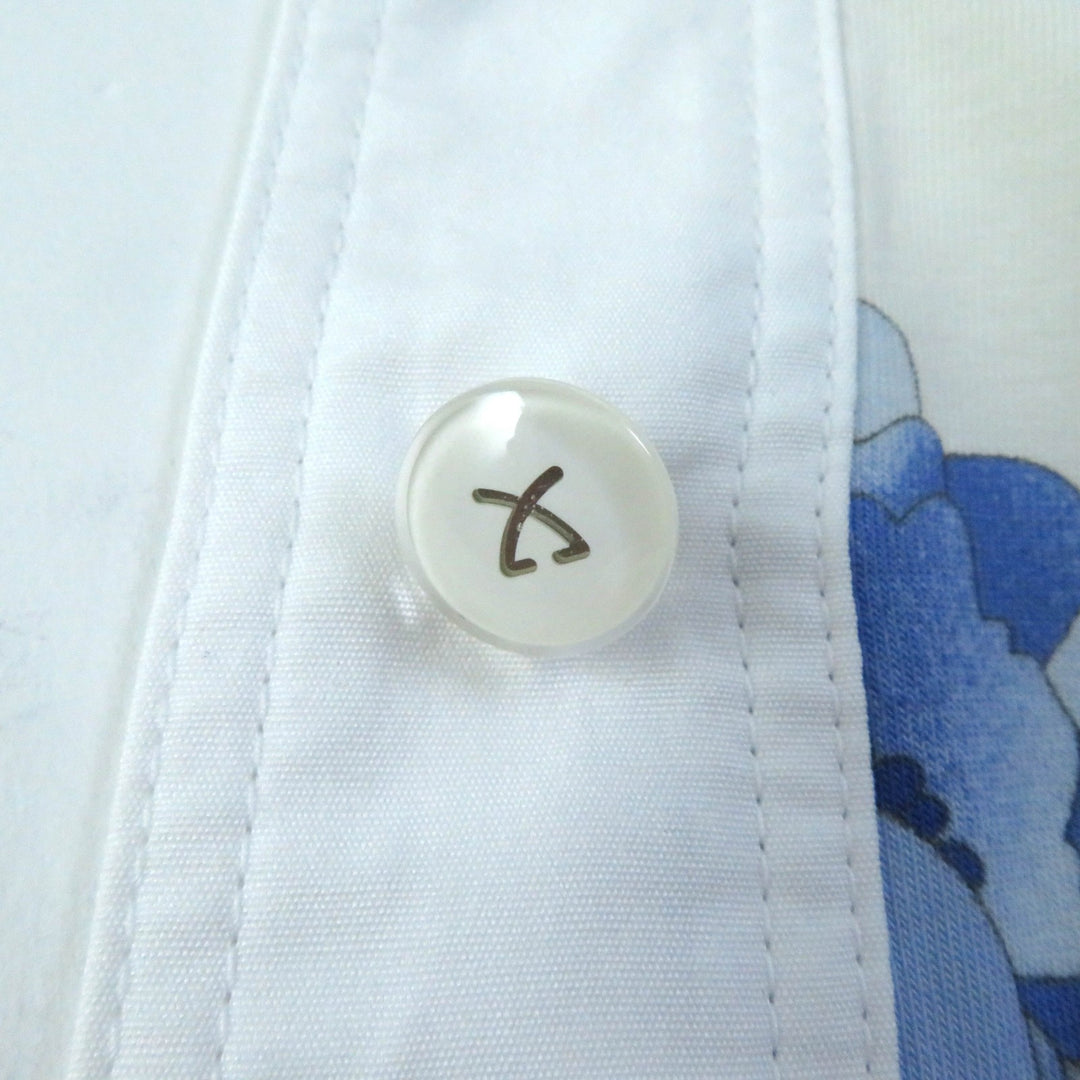Excellent LEONARD SPORT one piece Floral short sleeve shirt with logo buttons