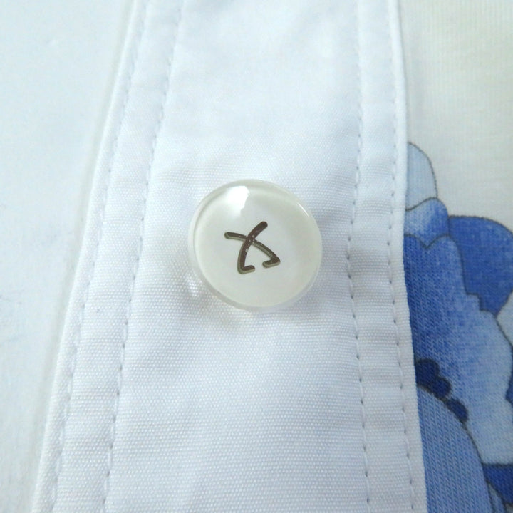 Excellent LEONARD SPORT one piece Floral short sleeve shirt with logo buttons