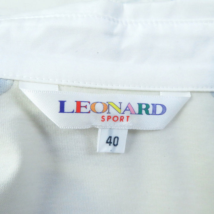 Excellent LEONARD SPORT one piece Floral short sleeve shirt with logo buttons