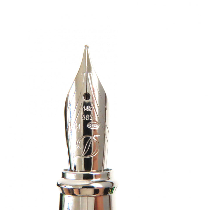 Discounted Pristine Dupont fountain pen Wild West 198/1500 Black Silver K14 mens