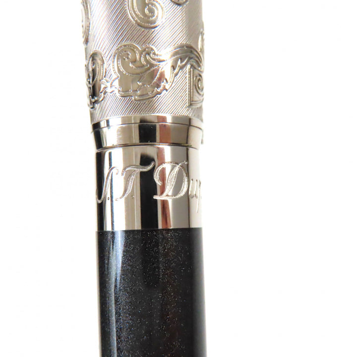 Discounted Pristine Dupont fountain pen Wild West 198/1500 Black Silver K14 mens