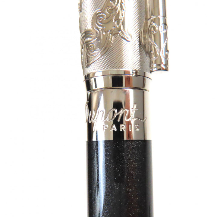 Discounted Pristine Dupont fountain pen Wild West 198/1500 Black Silver K14 mens