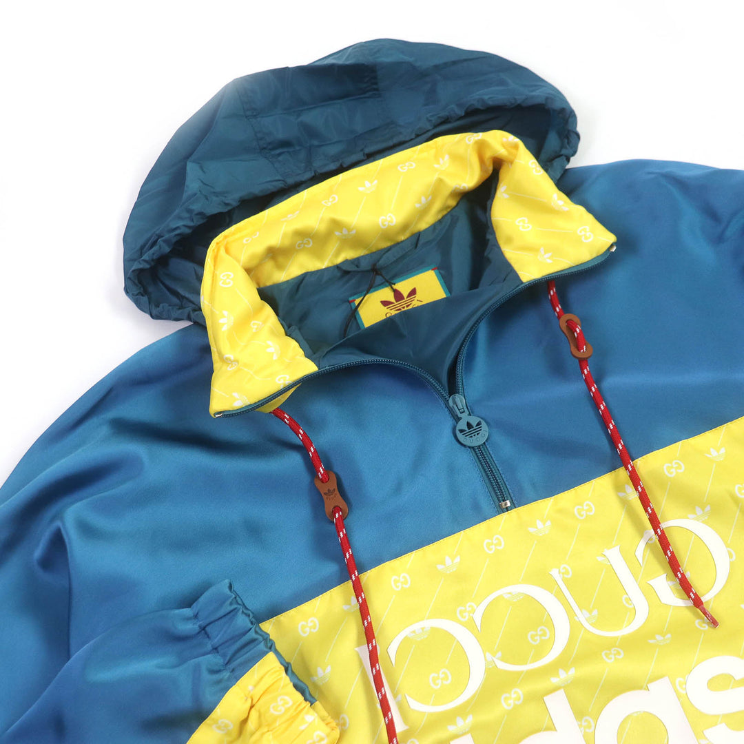 Pristine GUCCI×adidas Blouson Trefoil print anorak parka multicolor 52 691429