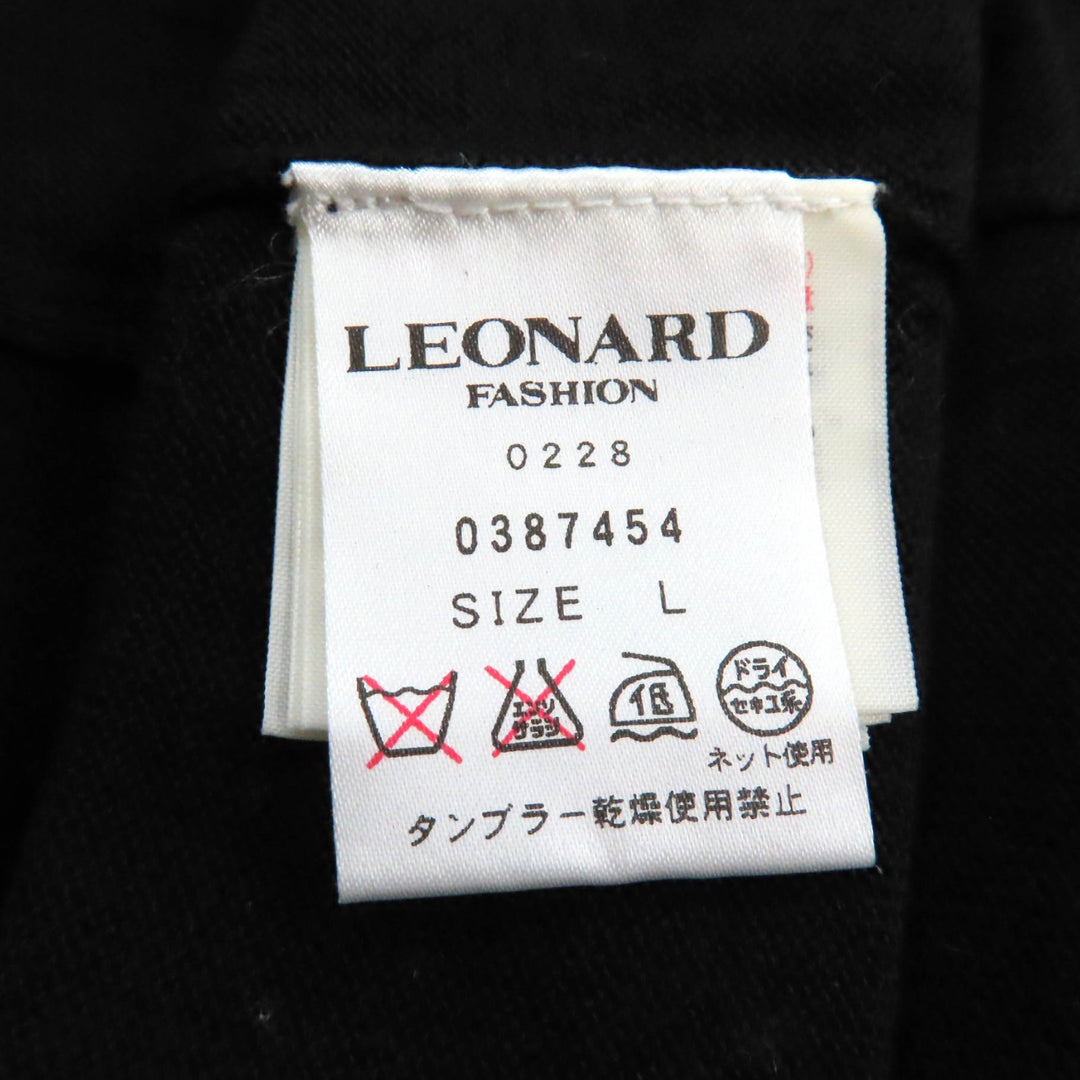 Excellent LEONARD FASHION Tunic Beaded logo embroidered, 3/4 length knit L
