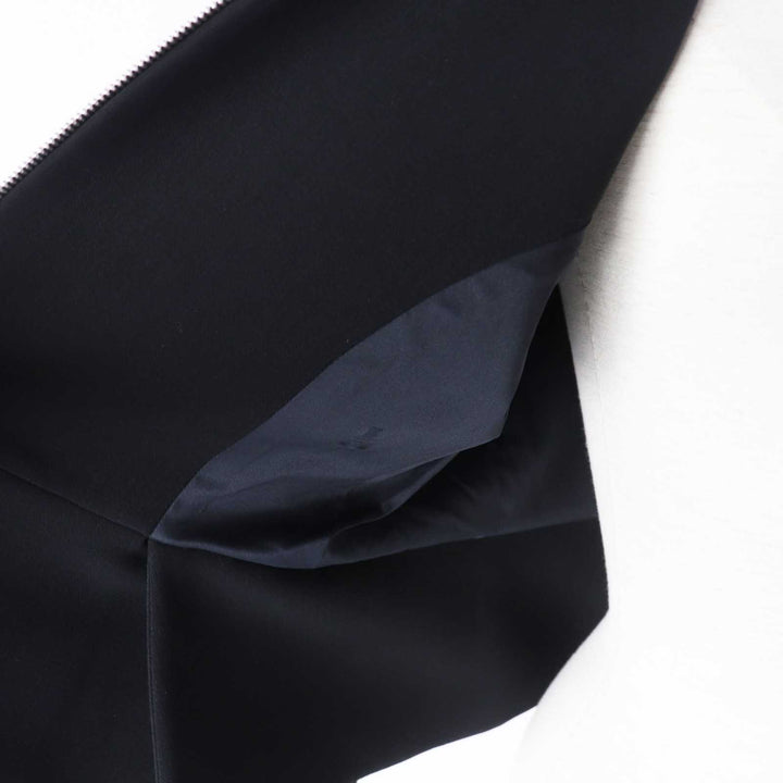 Excellent HERMES Jacket Zip up black wool Women 36 2H0203DM