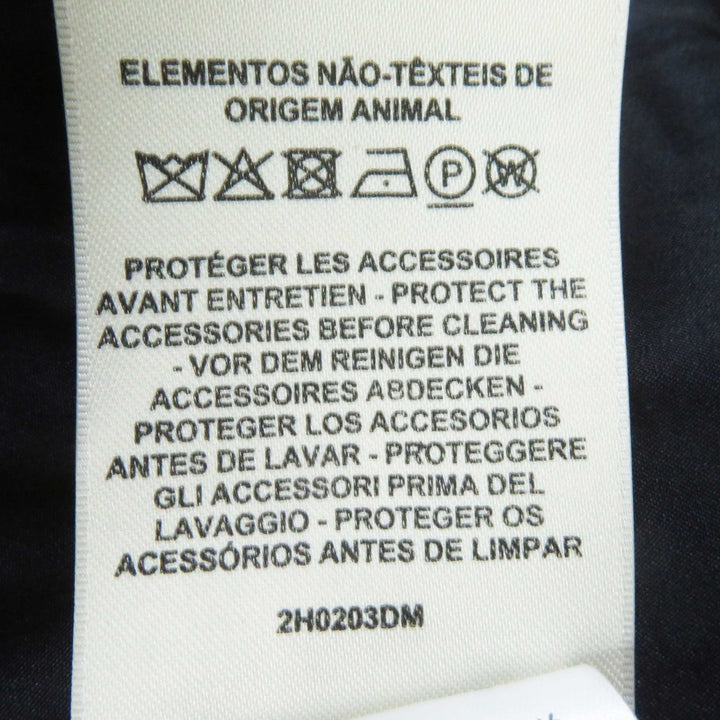 Excellent HERMES Jacket Zip up black wool Women 36 2H0203DM