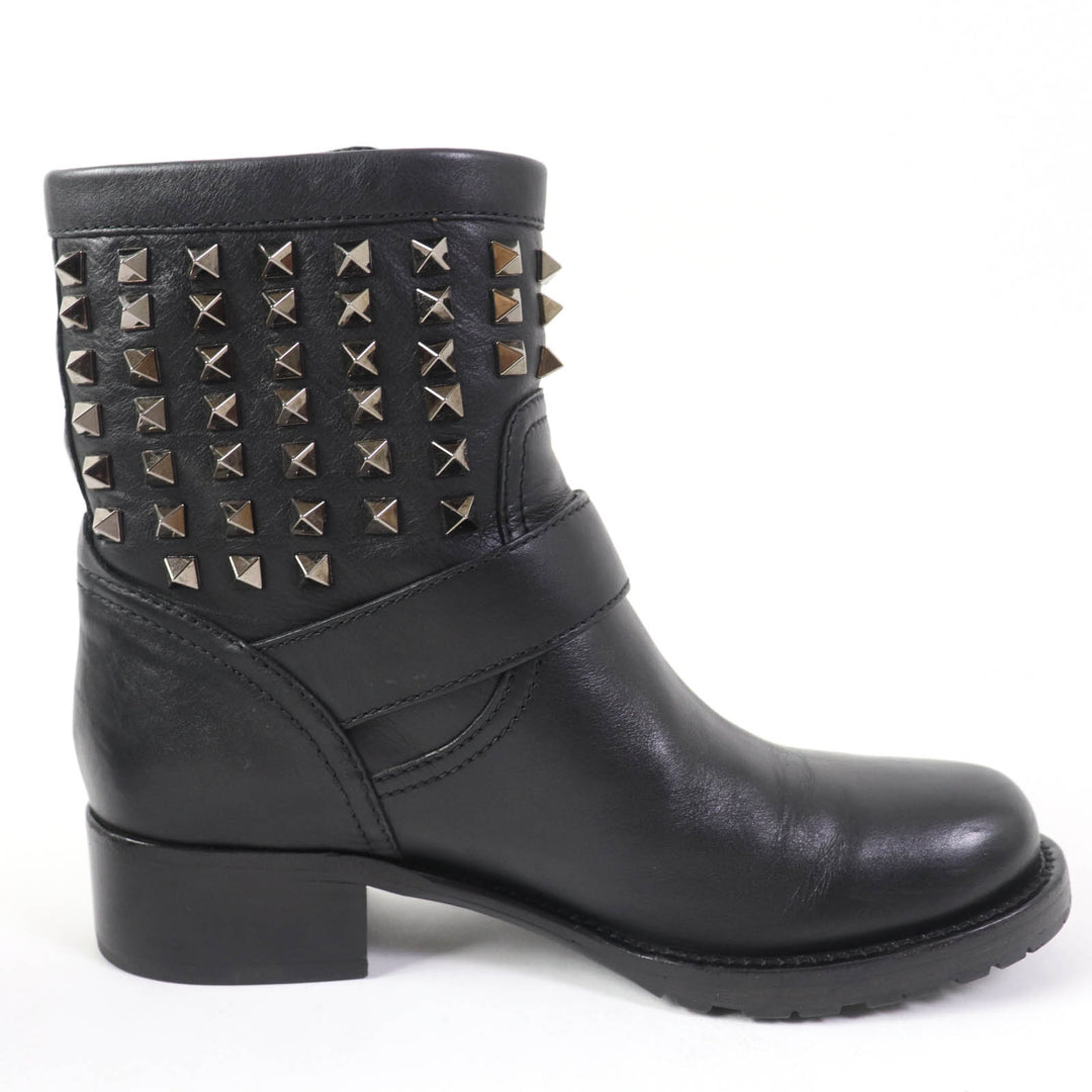 Great Valentino Garavani short boots Leather with Rockstuds black leather Women