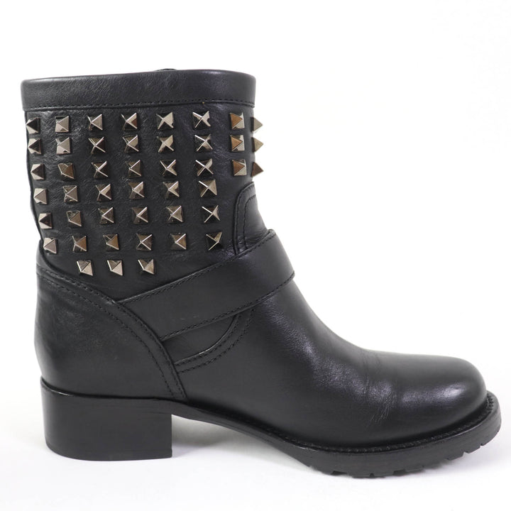 Great Valentino Garavani short boots Leather with Rockstuds black leather Women