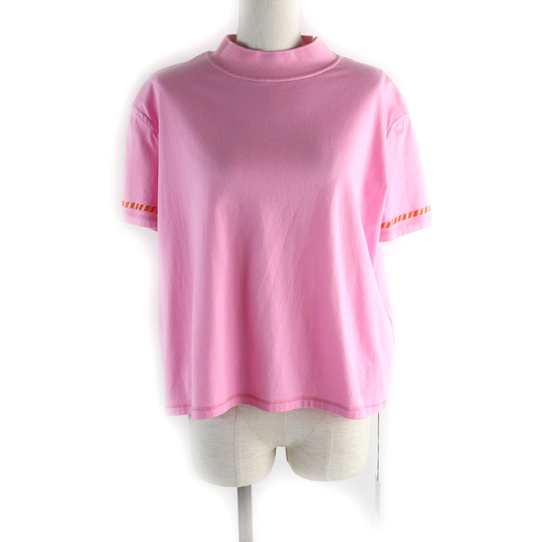 Pristine HERMES Short sleeve T-shirt Canoe Chaine d'Ancre Print pink 36 3E4621DL