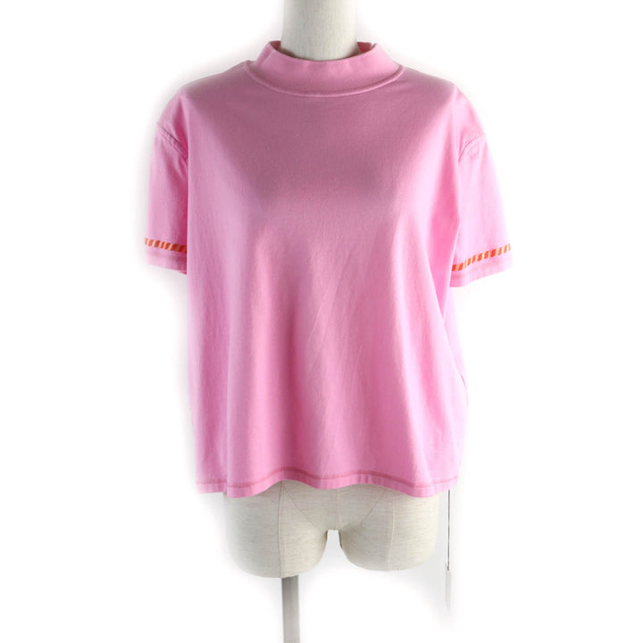 Pristine HERMES Short sleeve T-shirt Canoe Chaine d'Ancre Print pink 36 3E4621DL