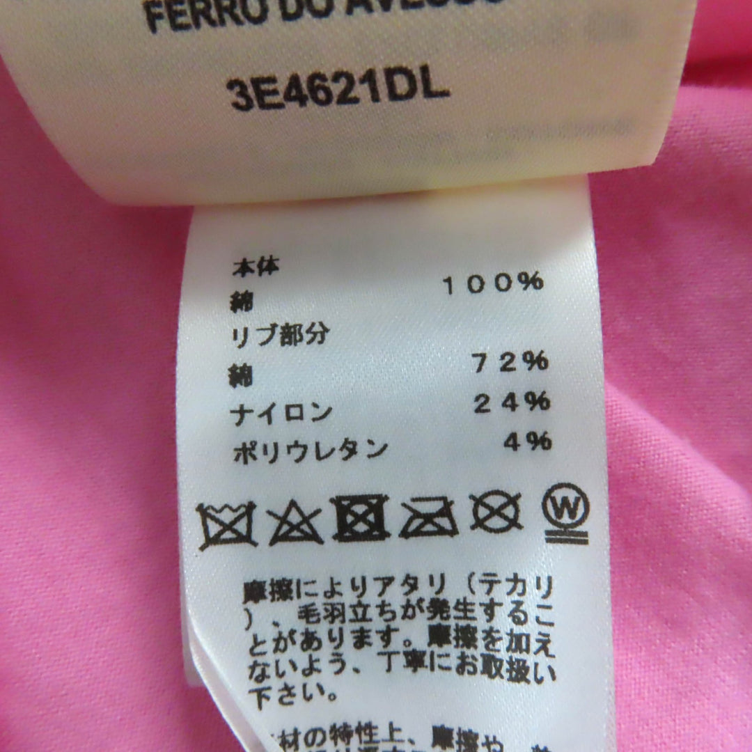 Pristine HERMES Short sleeve T-shirt Canoe Chaine d'Ancre Print pink 36 3E4621DL