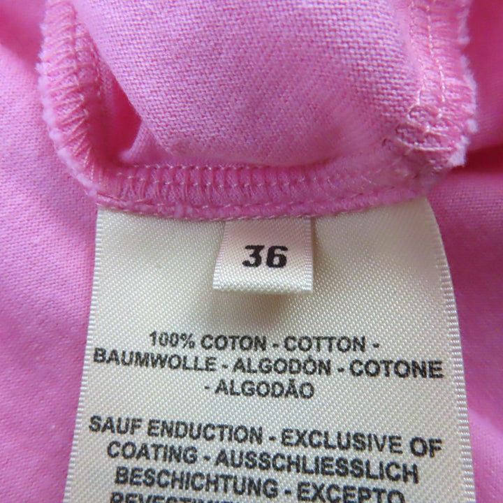 Pristine HERMES Short sleeve T-shirt Canoe Chaine d'Ancre Print pink 36 3E4621DL