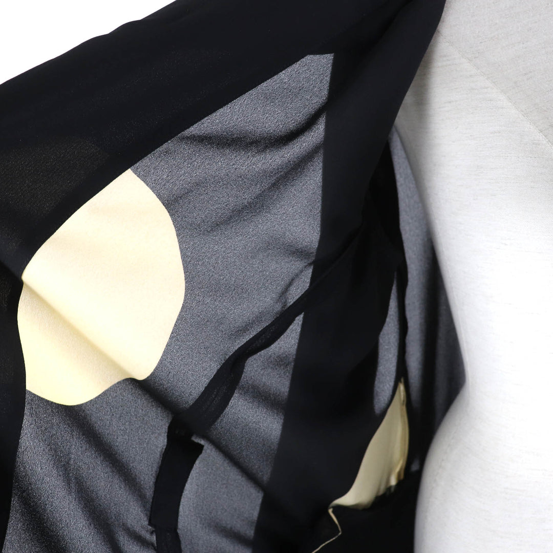 Excellent COMME des GARCONS coat Lilith period 1992AW Archive discharge printing Black S