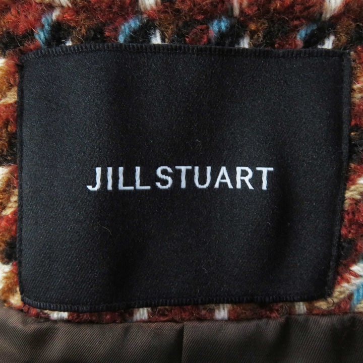 Pristine JILLSTUART two-piece set Color Mix Tweed Fringe Brown polyester Women