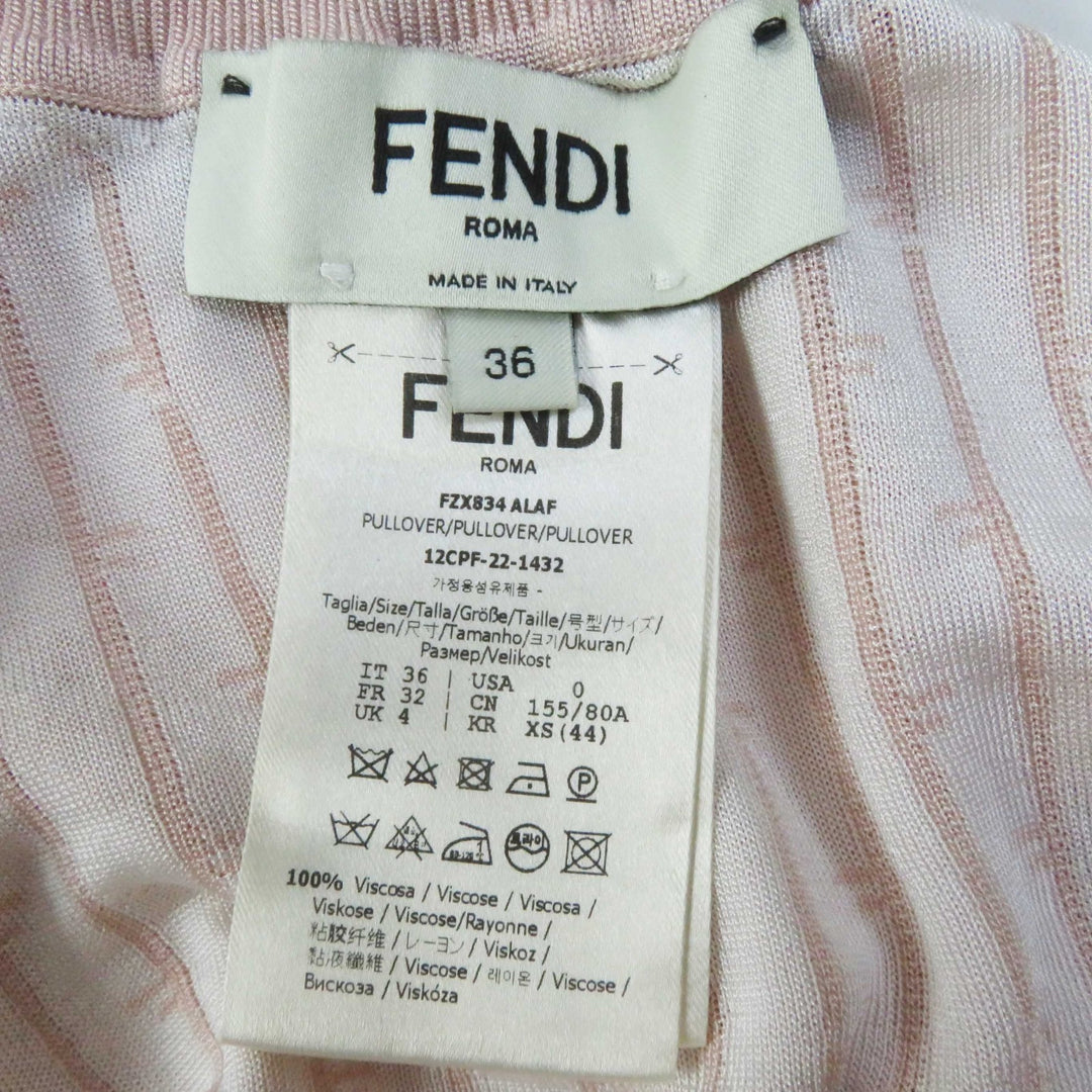 Great FENDI setup Light pink Rayon Women 36 FZX834／FZQ689