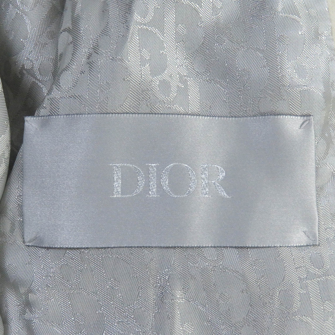 Pristine DIOR leather jacket Back logo, oblique back leather 48 293L439A0471