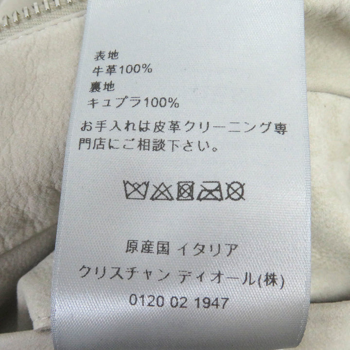 Pristine DIOR leather jacket Back logo, oblique back leather 48 293L439A0471