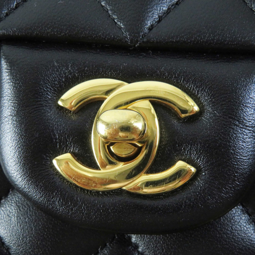 Excellent CHANEL Shoulder Bag Matrasse 25 Random Serial Double Flap A01112
