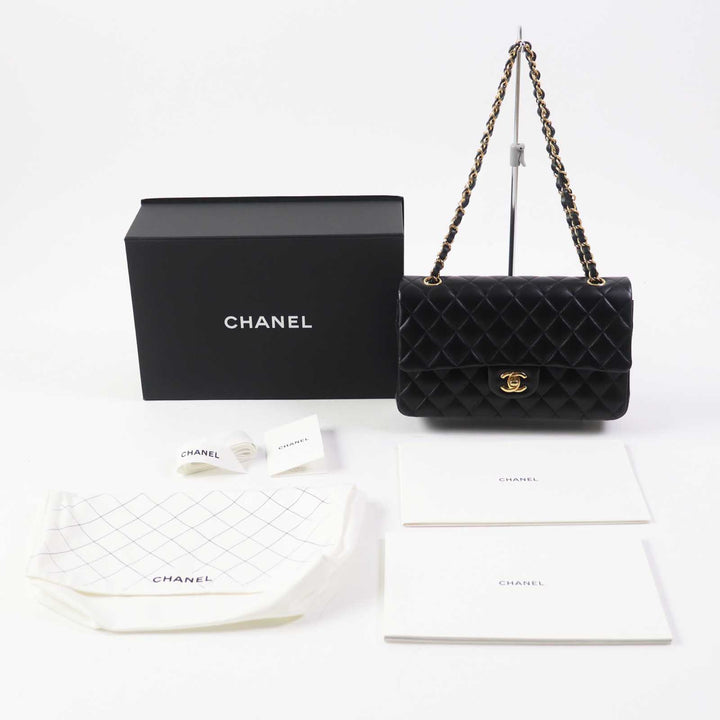 Excellent CHANEL Shoulder Bag Matrasse 25 Random Serial Double Flap A01112