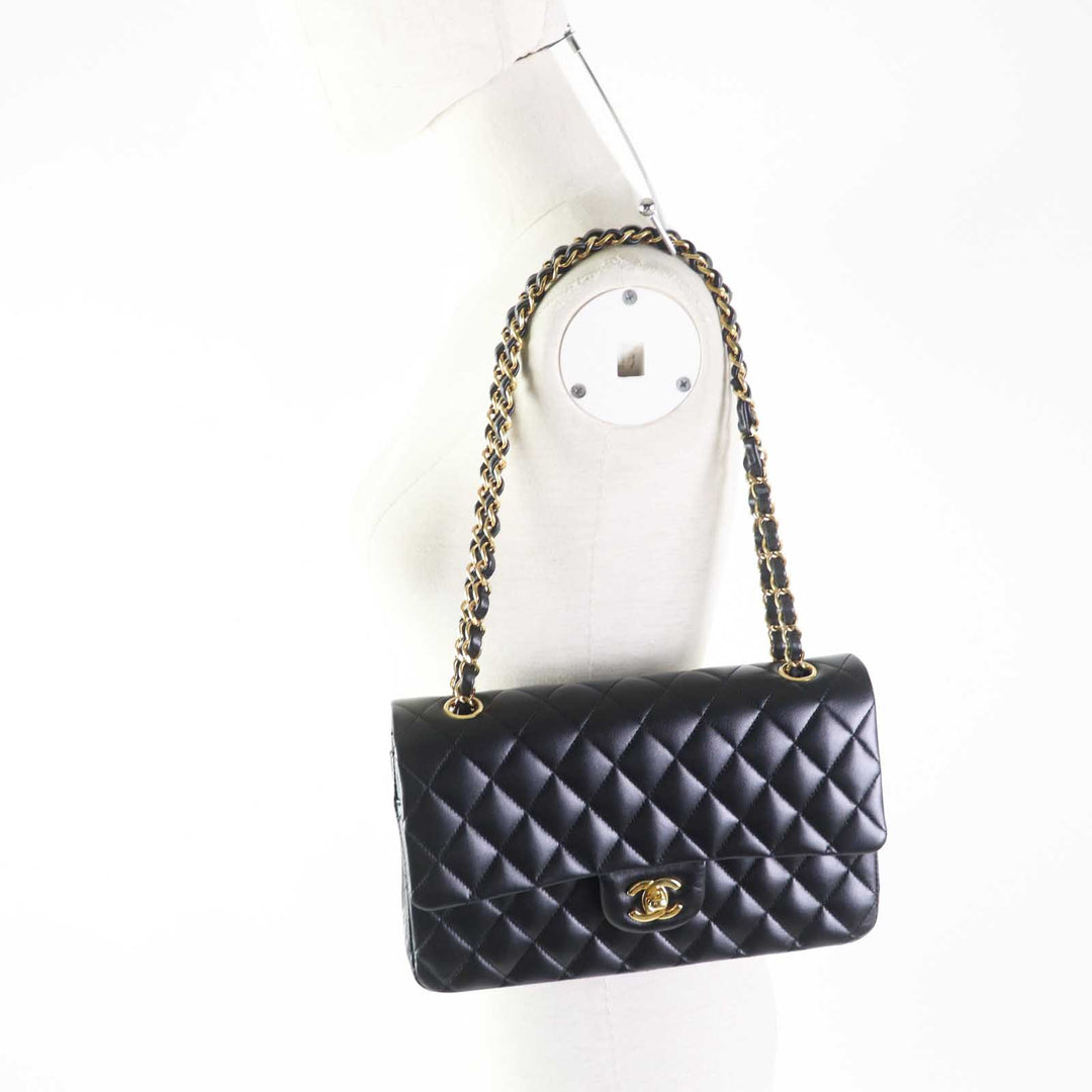 Excellent CHANEL Shoulder Bag Matrasse 25 Random Serial Double Flap A01112