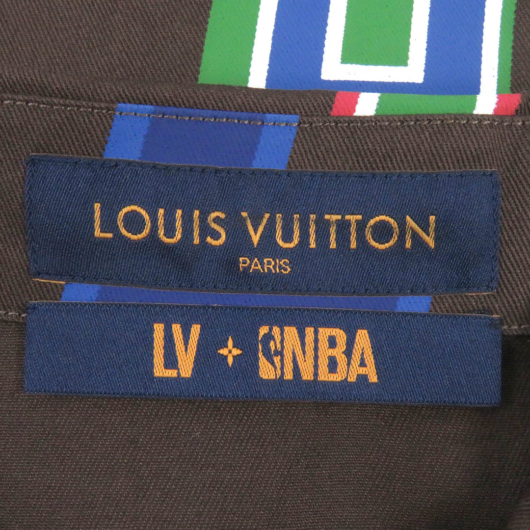 Pristine LOUIS VUITTON Short sleeve shirt NBA Collaboration Basketball Letter