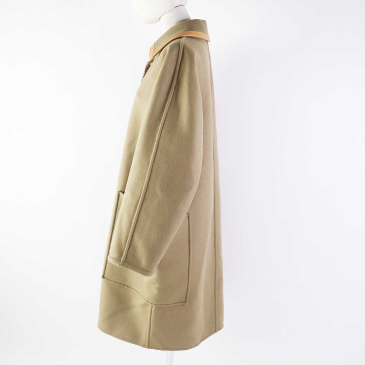 Pristine LOUIS VUITTON coat Removable collar double face coat wool 36 1ABQP2