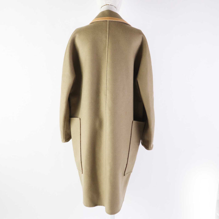 Pristine LOUIS VUITTON coat Removable collar double face coat wool 36 1ABQP2