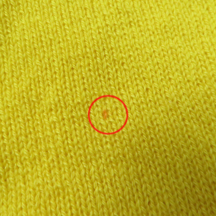 Excellent MONCLER Short sleeve knit MAGLIA Yellow khaki cashmere Women M