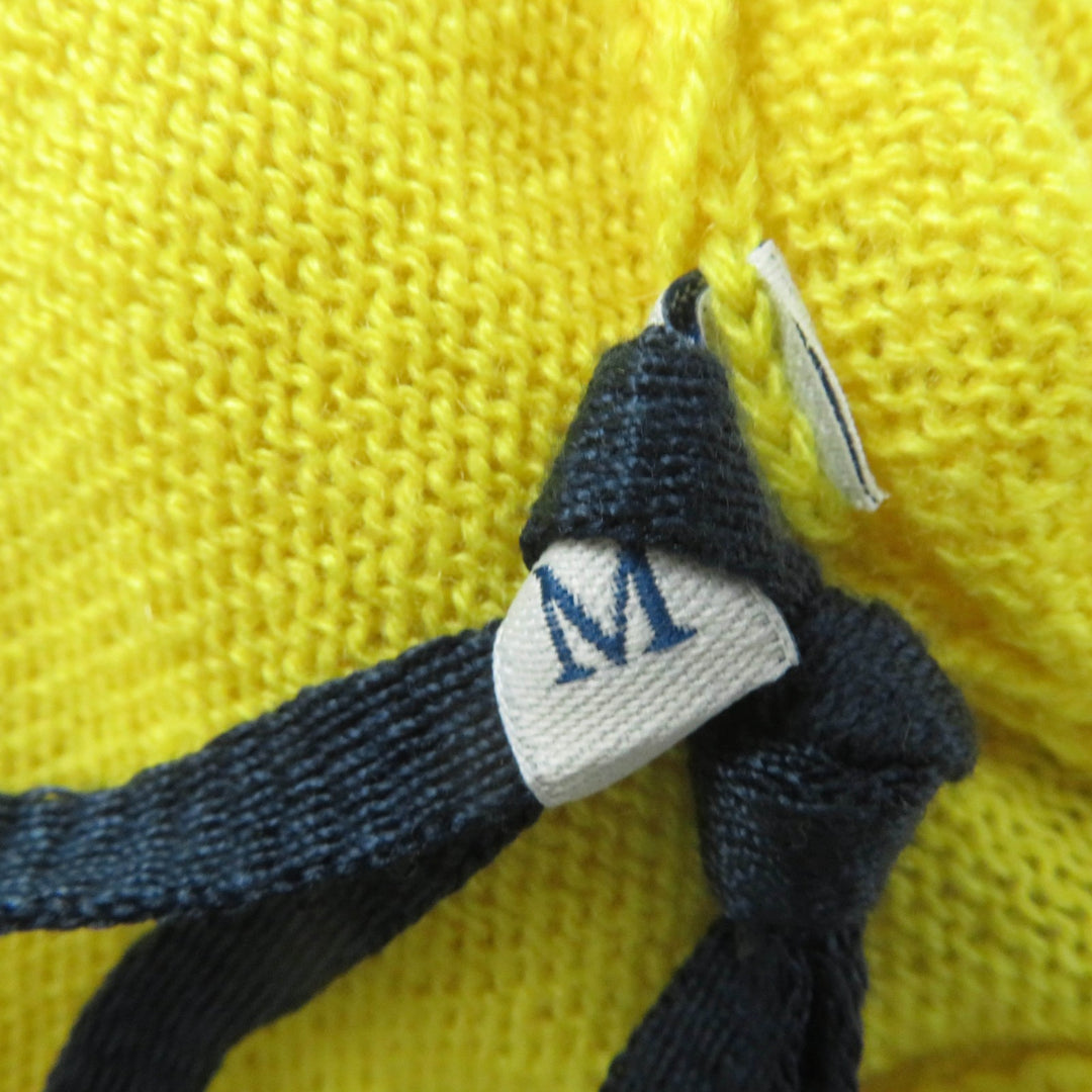 Excellent MONCLER Short sleeve knit MAGLIA Yellow khaki cashmere Women M