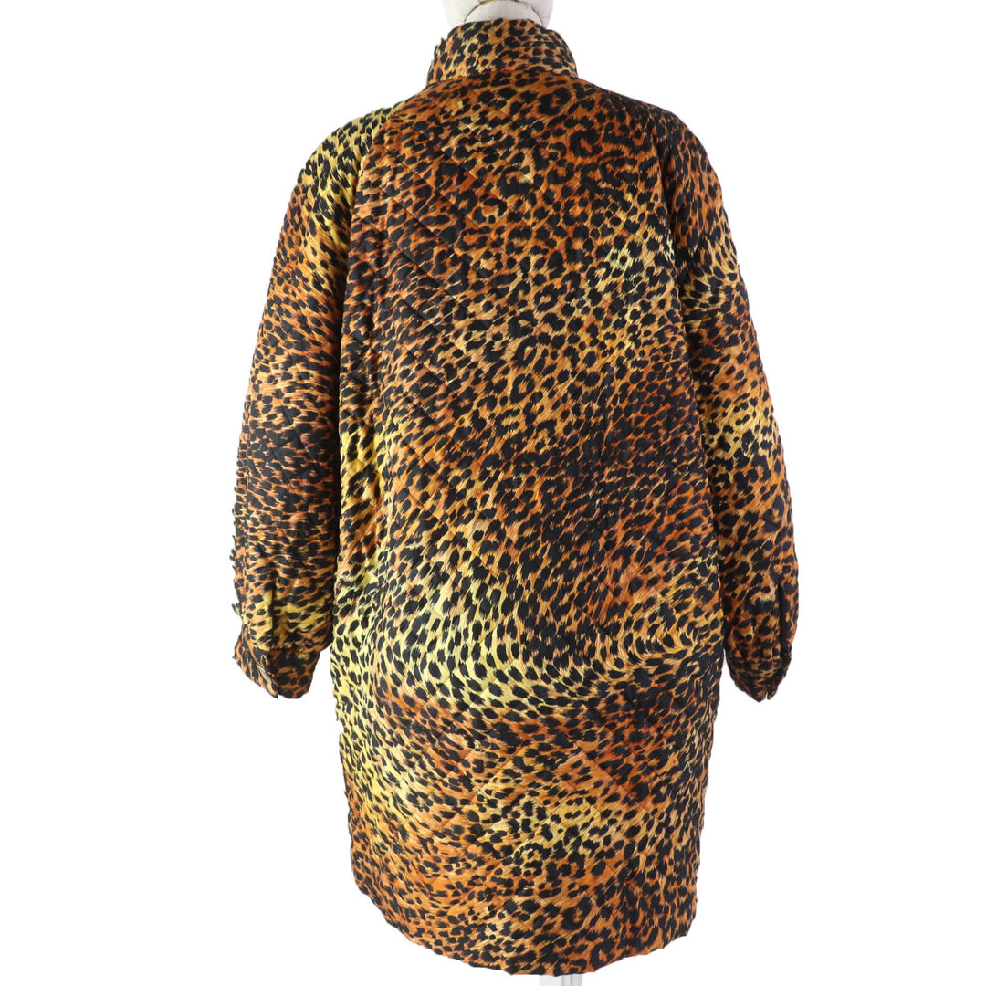 Great LEONARD FASHION coat Brown silk Women 0328452