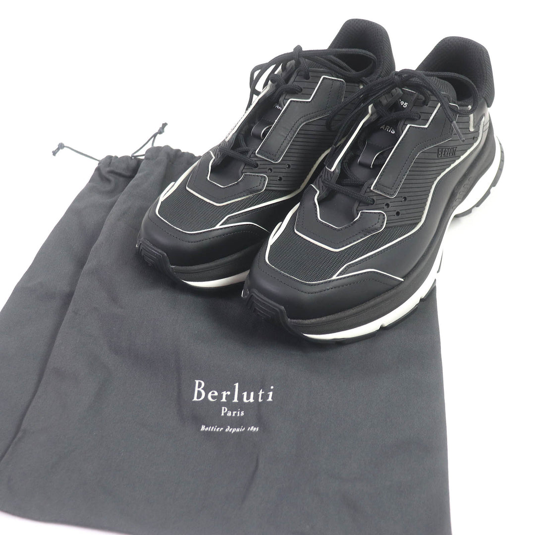 Pristine BERLUTI Low cut sneakers Gravity black mens 10