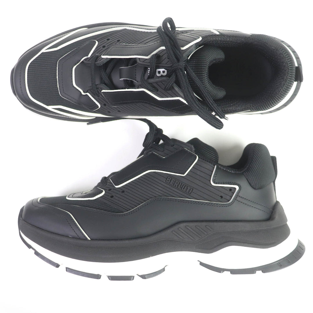 Pristine BERLUTI Low cut sneakers Gravity black mens 10