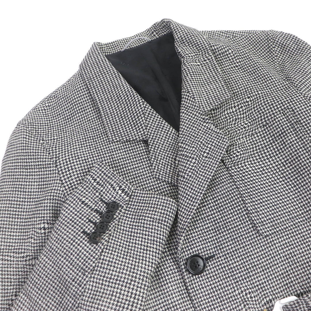 DIOR coat Houndstooth pattern, belted, long length,mens 44 933C307A4602
