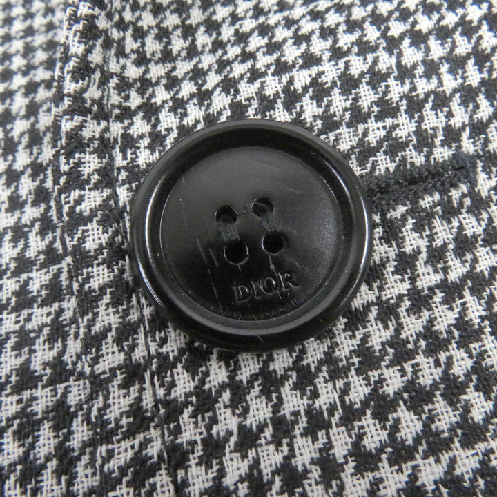 DIOR coat Houndstooth pattern, belted, long length,mens 44 933C307A4602
