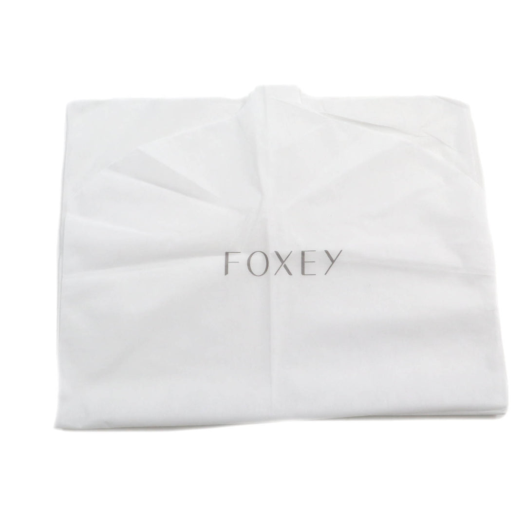 Pristine FOXEY flare skirt JURA Stripe Pattern Marine Light gray cotton 38 43453