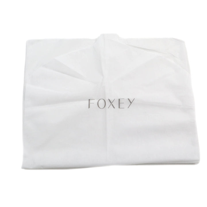 Pristine FOXEY flare skirt JURA Stripe Pattern Marine Light gray cotton 38 43453