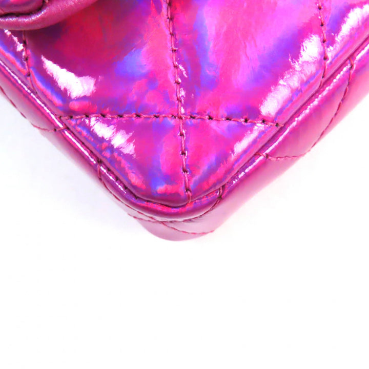 Excellent CHANEL Pouch Years Gift 2023 COCO MarkMetal with Matelasse Enamel Neon