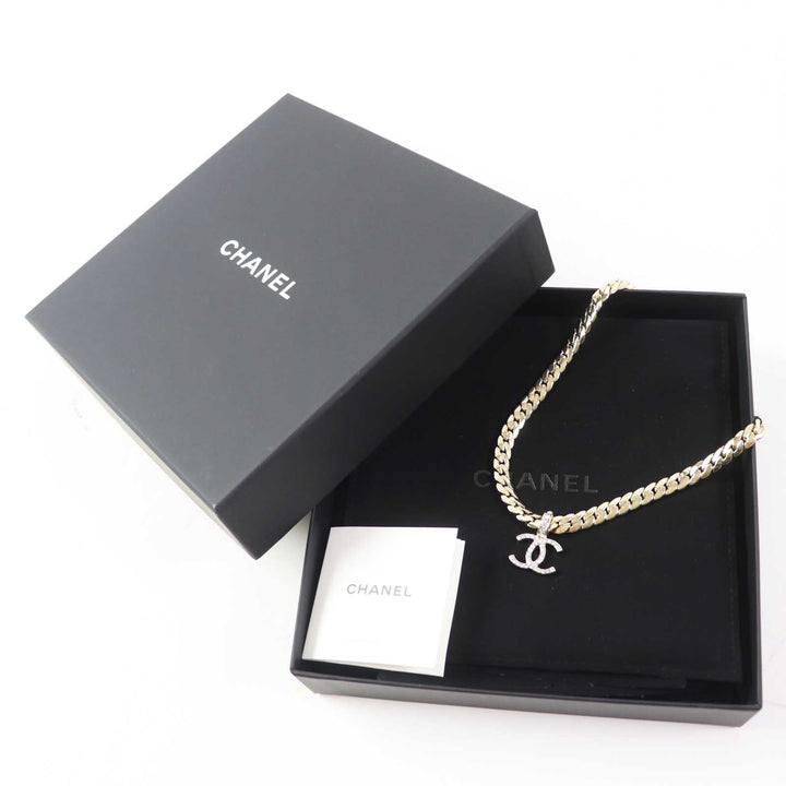 CHANEL Necklace Metal Strass gold Women ABD019 B24P