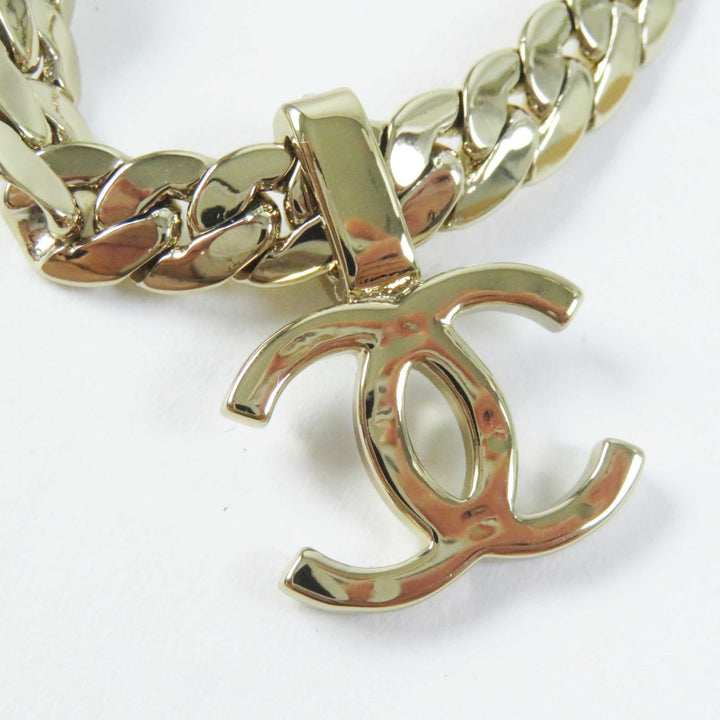 CHANEL Necklace Metal Strass gold Women ABD019 B24P