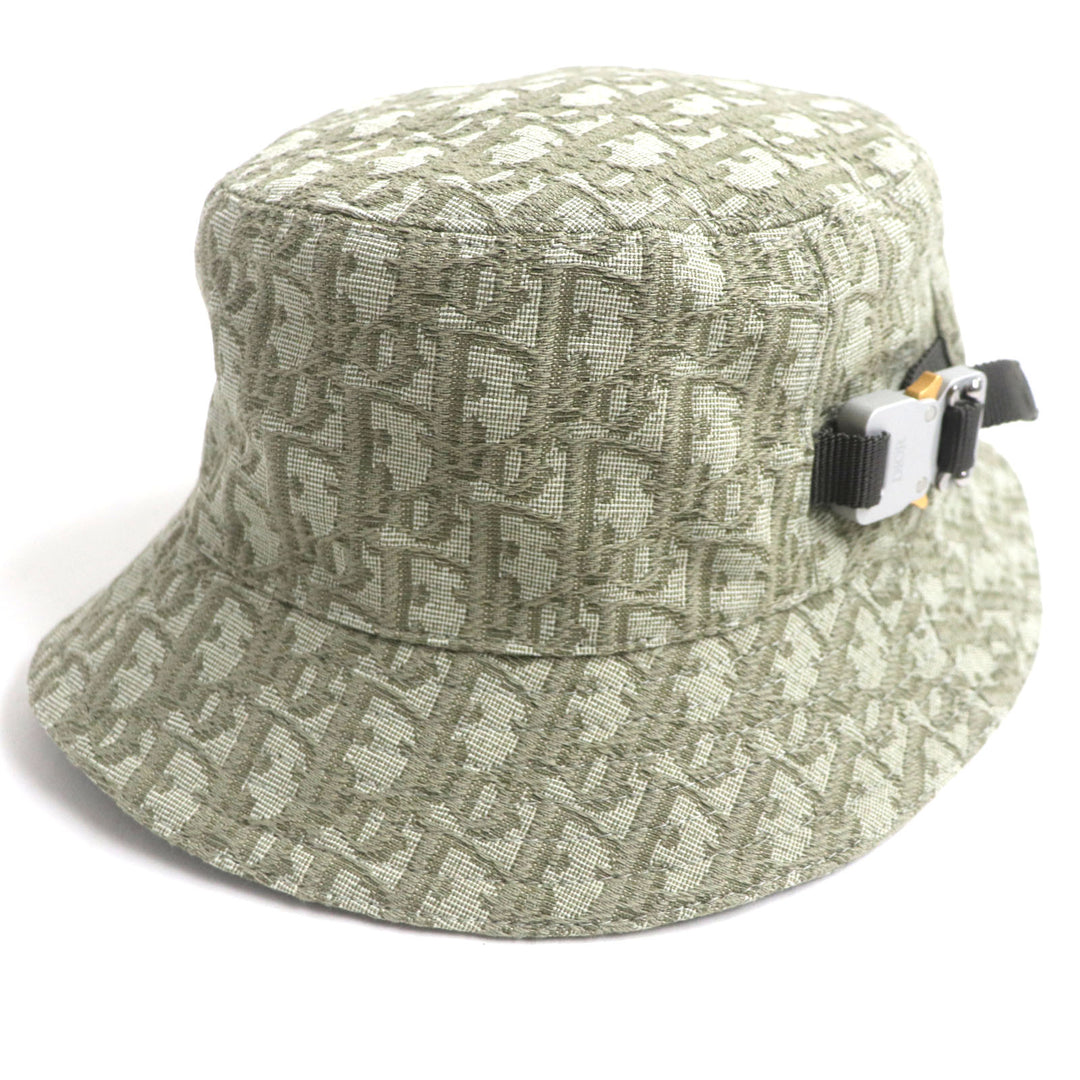 Pristine DIOR hat Oblique All-over print, roller-equipped jacquard mens S 293C906J5763