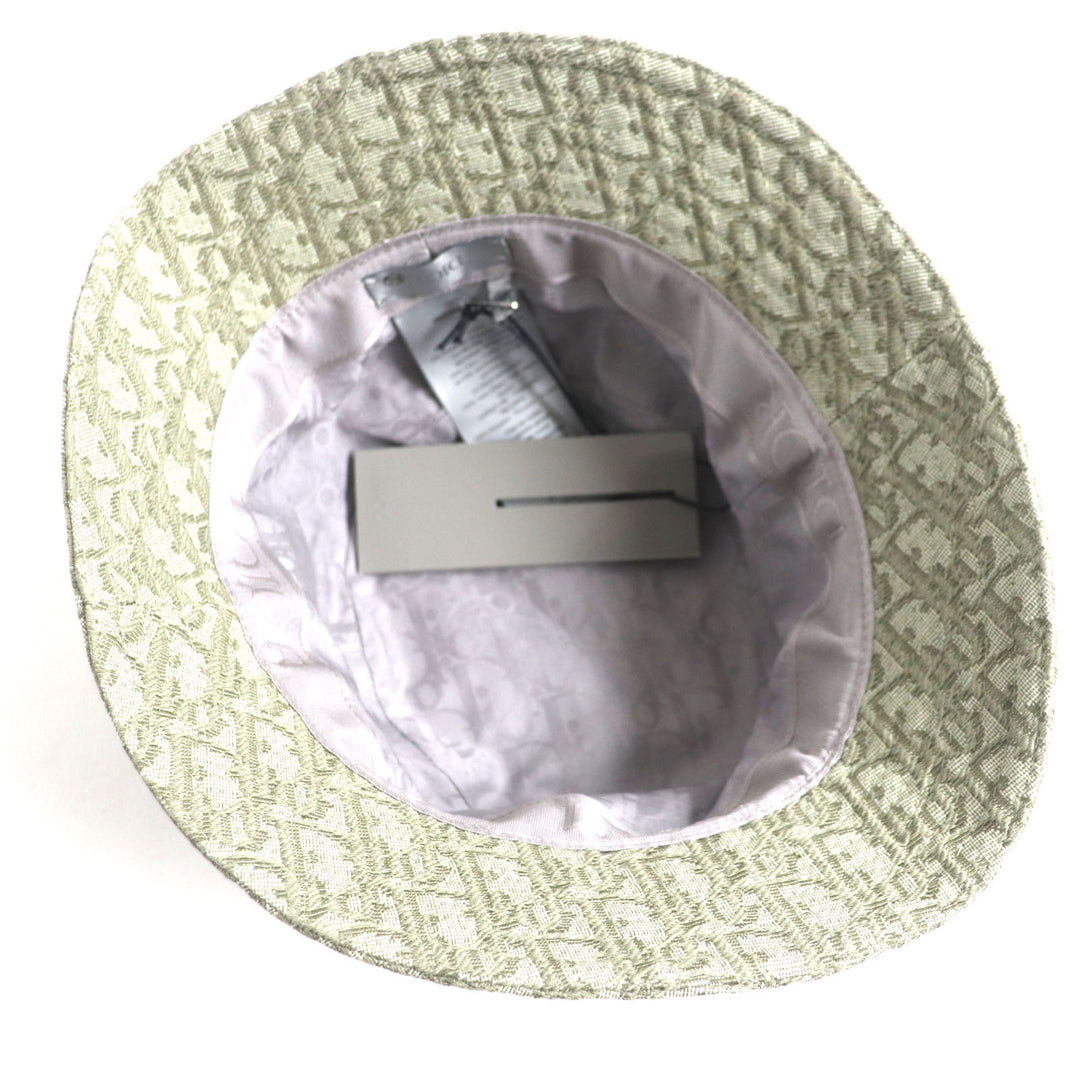 Pristine DIOR hat Oblique All-over print, roller-equipped jacquard mens S 293C906J5763